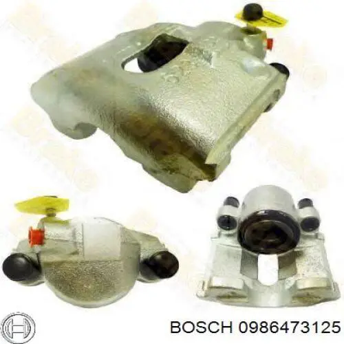 Купить 0986473125 Bosch Суппорт тормозной передний левый