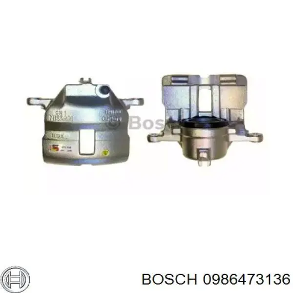 Суппорт тормозной передний левый 0986473136 Bosch