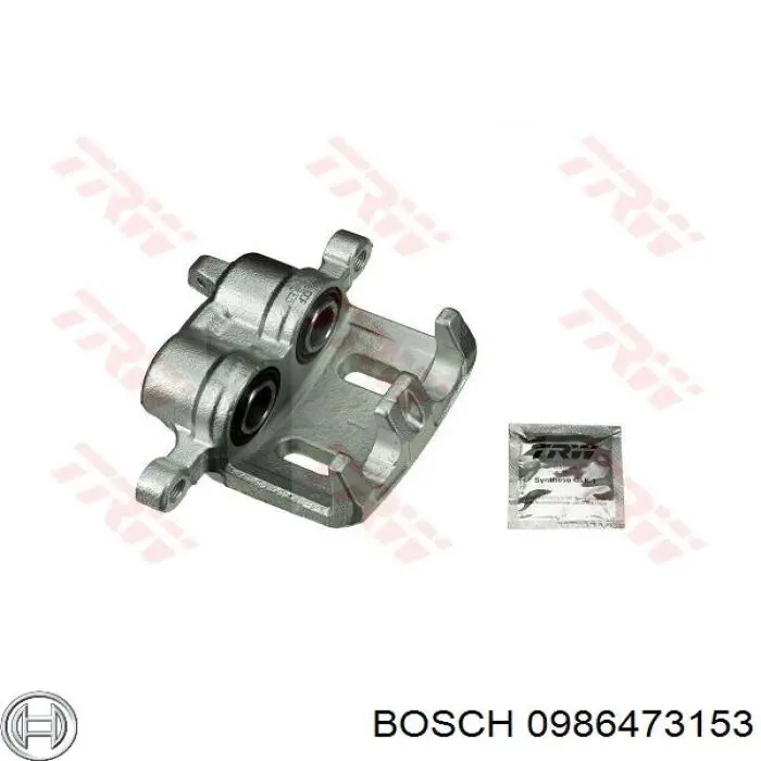 Купить 0986473153 Bosch Суппорт тормозной передний левый