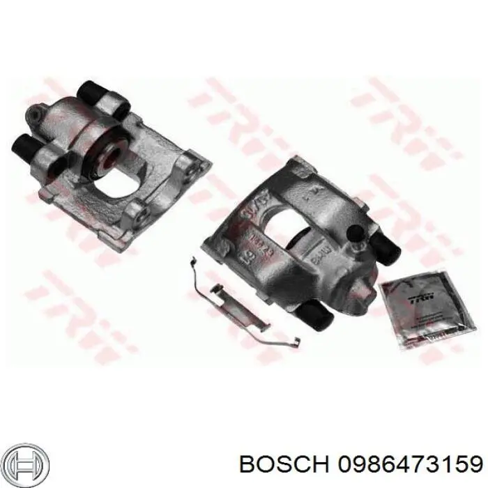 Pinza de freno trasera izquierda 0986473159 Bosch