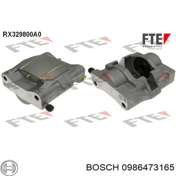 Задний левый суппорт Bosch 0986473165 цена, от 55.98 USD