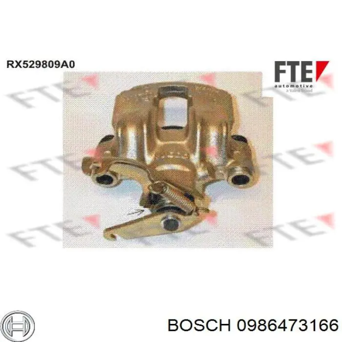 0986473166 Bosch Тормозной суппорт задний левый