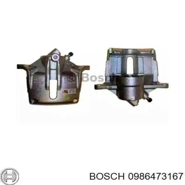 0986473167 Bosch суппорт тормозной передний левый