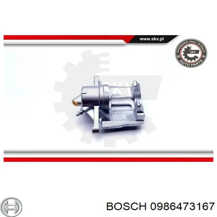 Суппорт тормозной передний левый 0986473167 Bosch