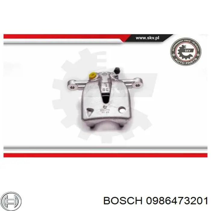 Суппорт тормозной левый задний Bosch 0986473201