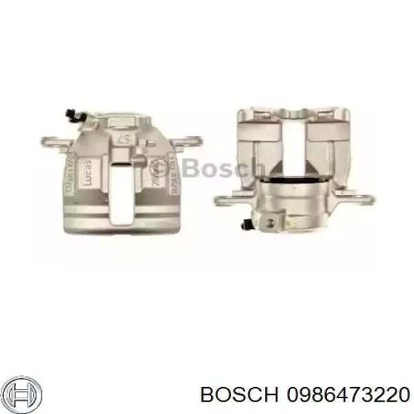 Суппорт тормозной передний левый Bosch 0986473220