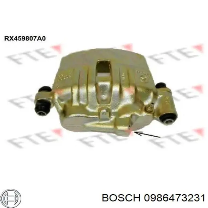Суппорт тормозной передний левый 0986473231 Bosch