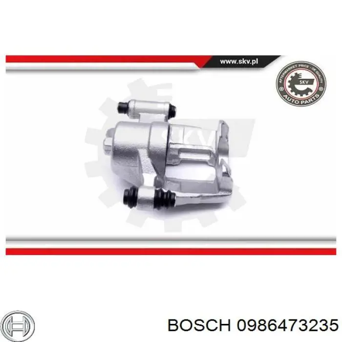 Суппорт тормозной передний левый Bosch 0986473235