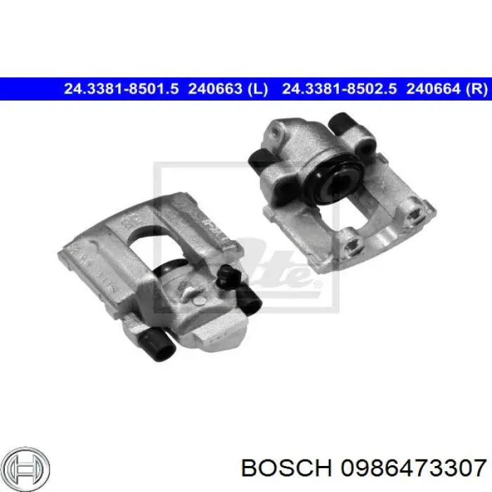 Суппорт тормозной левый задний General Motors 90348257