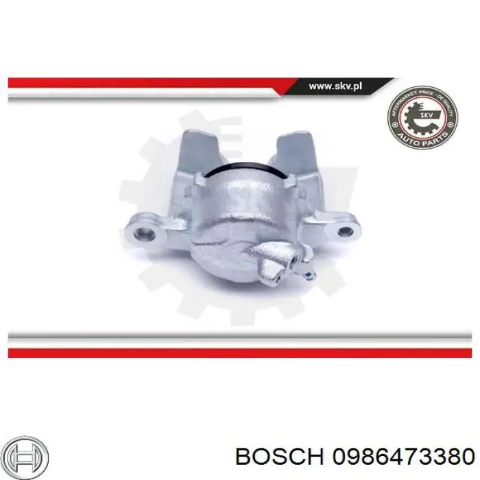 Купить 0986473380 Bosch Суппорт тормозной передний левый