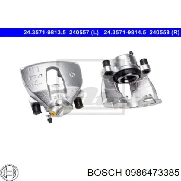 Суппорт тормозной передний левый 0986473385 Bosch