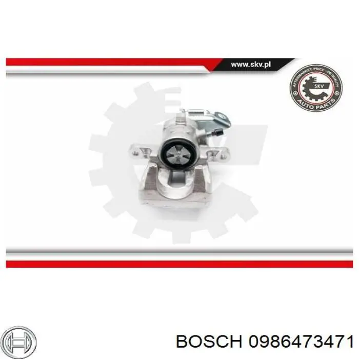 Купить 0986473471 Bosch Суппорт задний левый