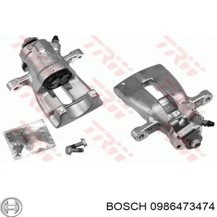 Купить 0986473474 Bosch Суппорт задний левый