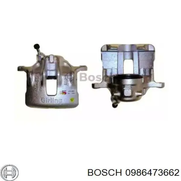 Суппорт тормозной передний левый 0986473662 Bosch