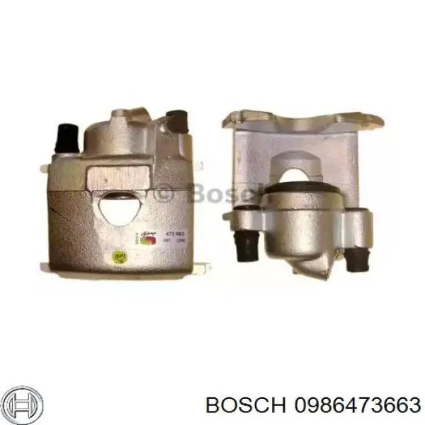 Суппорт тормозной передний левый 0986473663 Bosch