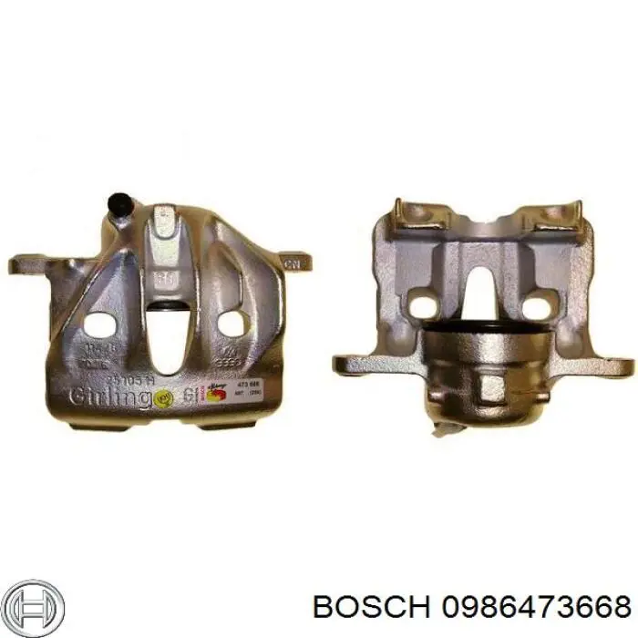 Купить 0986473668 Bosch Суппорт тормозной передний левый
