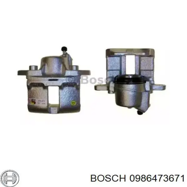 0986473671 Bosch суппорт тормозной передний левый