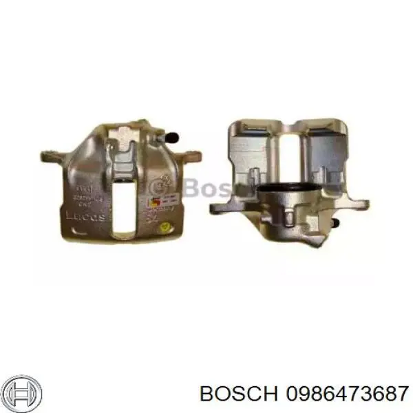 Суппорт тормозной передний левый 0986473687 Bosch