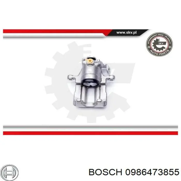 0986473855 Bosch Суппорт тормозной задний правый