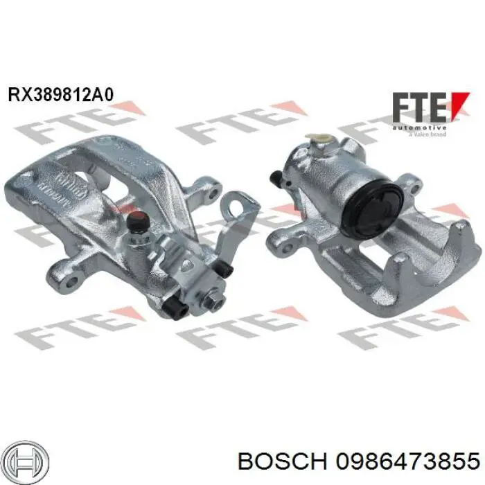 Купить 0986473855 Bosch Суппорт задний правый