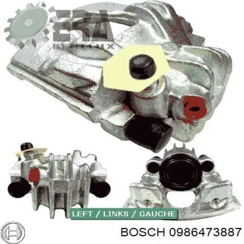 Супорт тормзной Bosch 0986473887 цена, от 48.02 USD