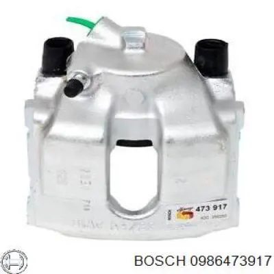 Pinza de freno delantera izquierda 0986473917 Bosch