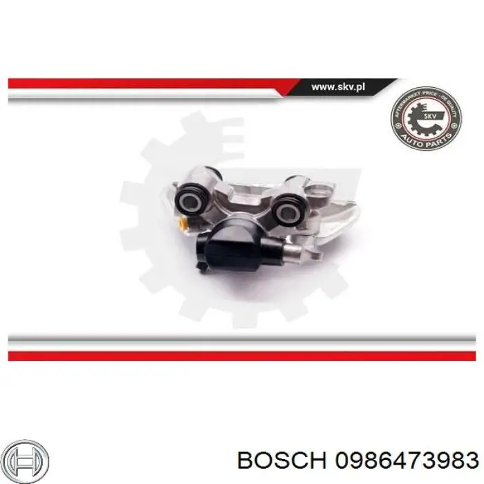 Купить 0986473983 Bosch Суппорт задний левый