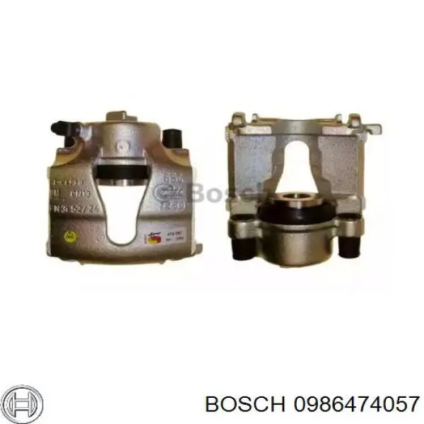 0986474057 Bosch суппорт тормозной передний правый