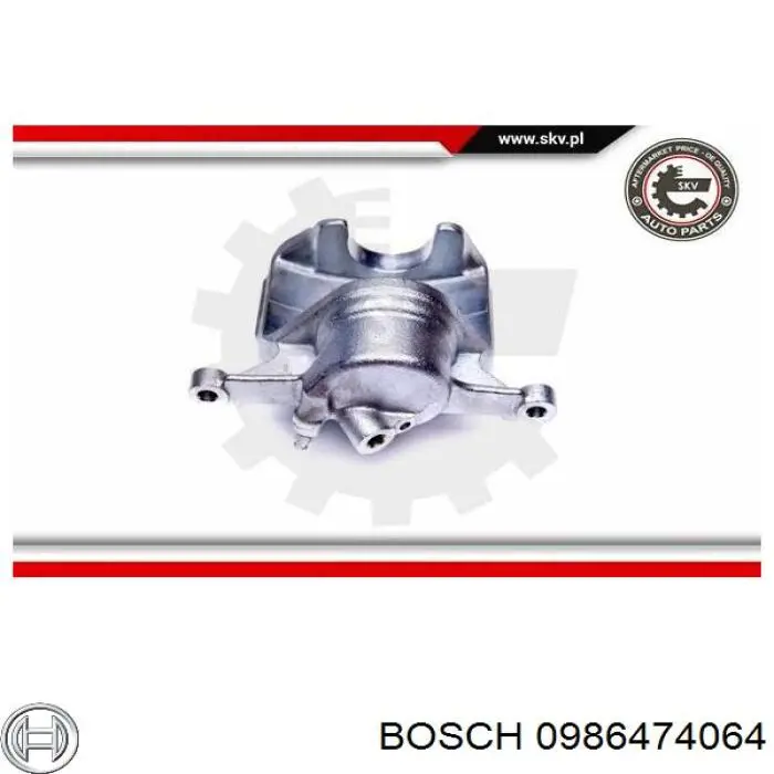 Купить 0986474064 Bosch Суппорт тормозной передний правый