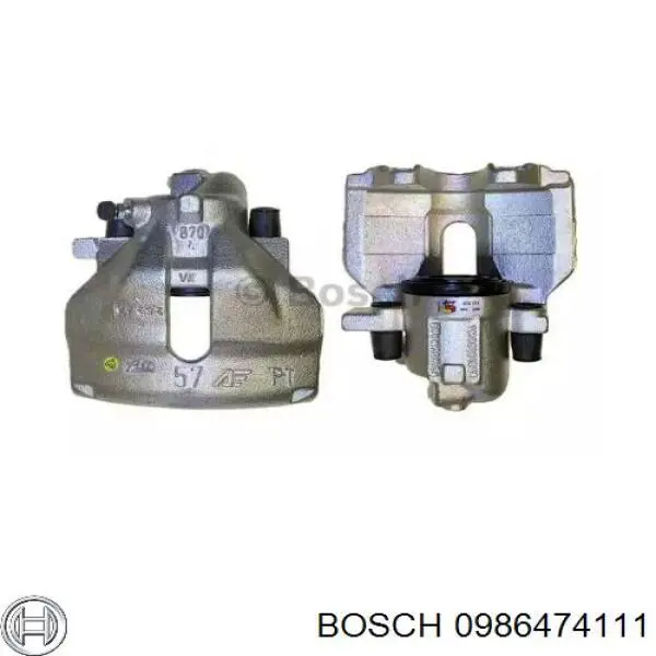 0986474111 Bosch суппорт тормозной передний правый