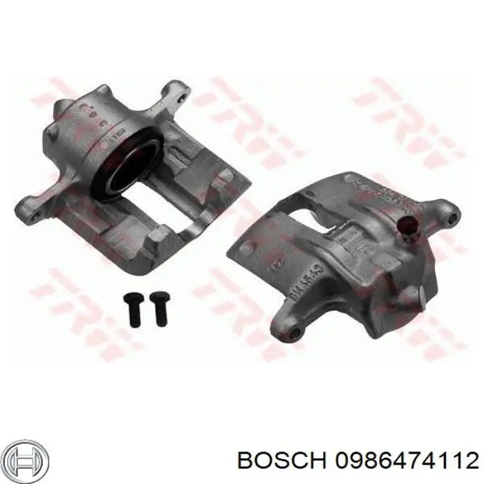 0986474112 Bosch Суппорт тормозной, передний, правый