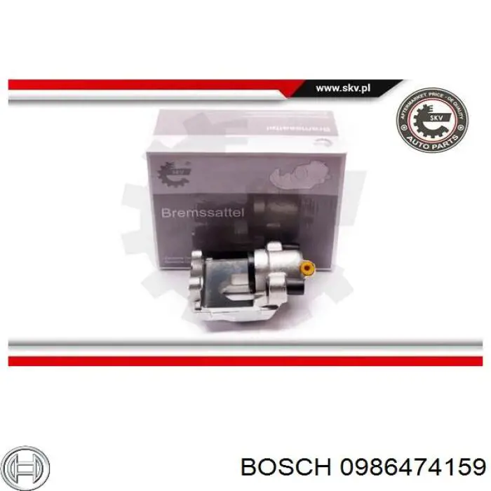 Купить 0986474159 Bosch Суппорт задний правый