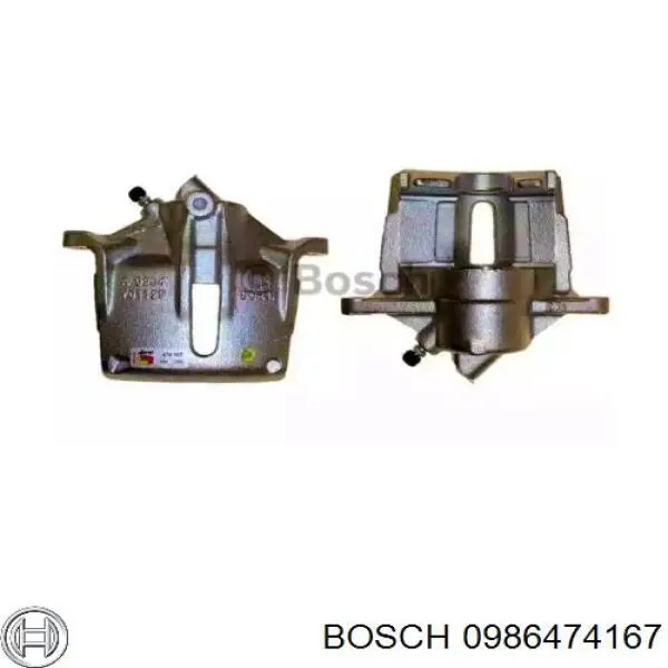 0986474167 Bosch суппорт тормозной передний правый