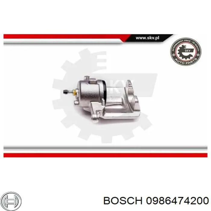 Суппорт тормозной передний правый Bosch 0986474200