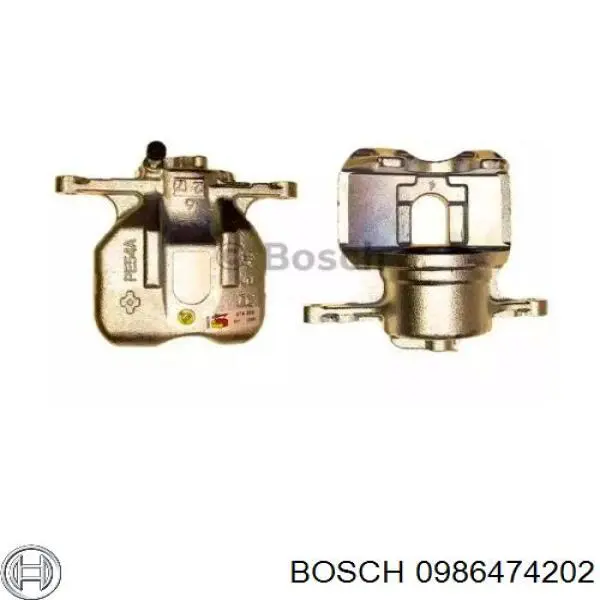 Суппорт тормозной передний правый 0986474202 Bosch