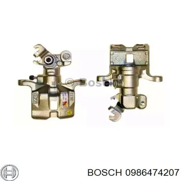 Суппорт тормозной задний правый Bosch 0986474207