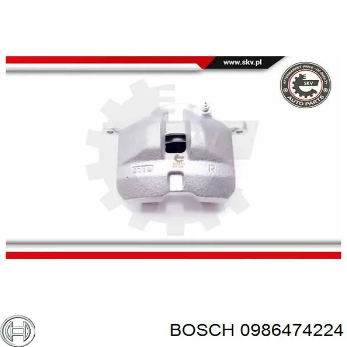 Купить 0986474224 Bosch Суппорт тормозной передний правый