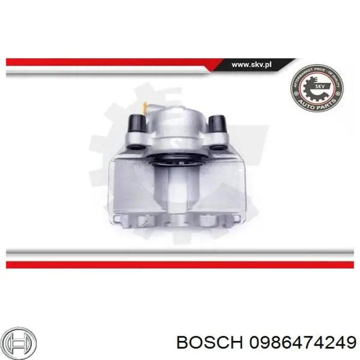 Супорт тормзной Bosch 0986474249 цена, от 43.13 USD
