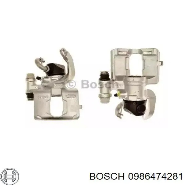 0986474281 Bosch суппорт тормозной задний правый