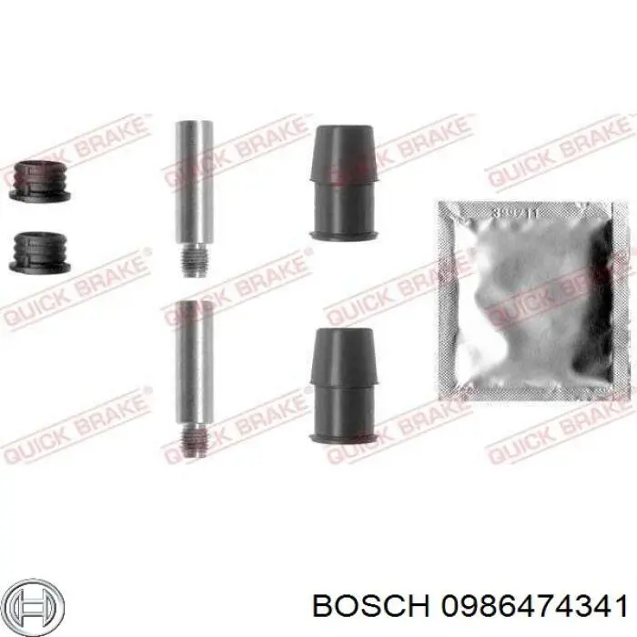 0986474341 Bosch Суппорт тормозной, передний, правый