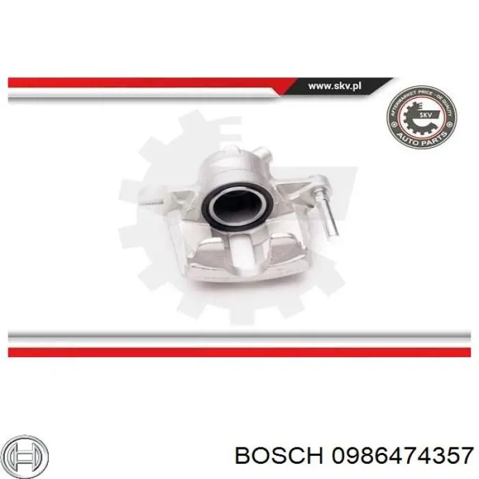 Суппорт тормозной передний правый Bosch 0986474357