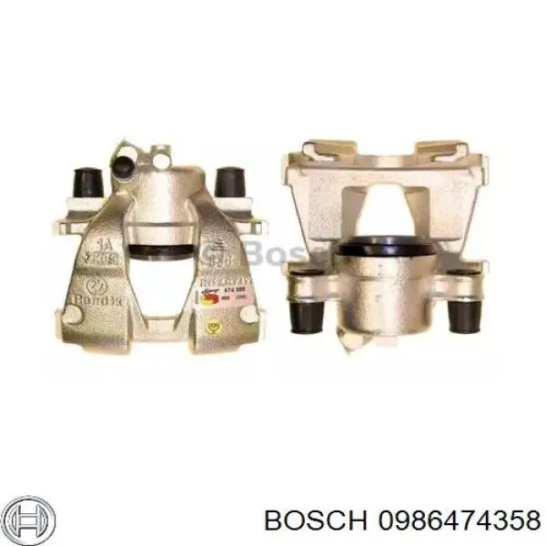 Суппорт тормозной передний правый 0986474358 Bosch