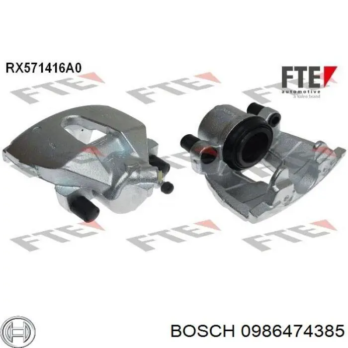 Купить 0986474385 Bosch Суппорт тормозной передний правый