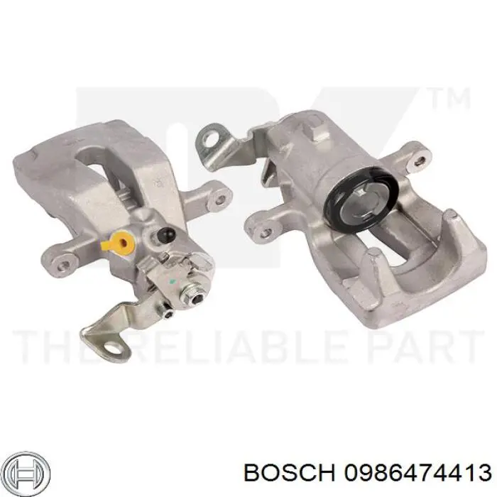 Купить 0986474413 Bosch Суппорт задний правый