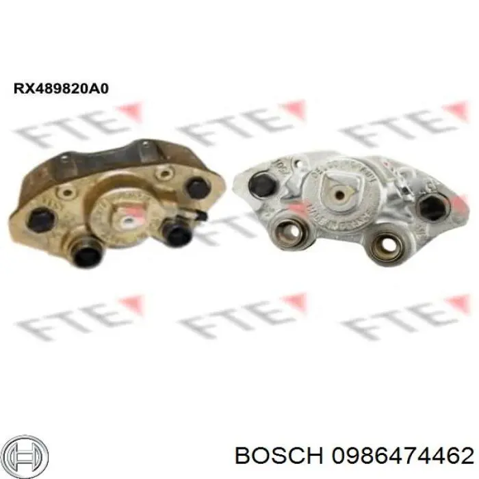 Суппорт тормозной передний правый 0986474462 Bosch