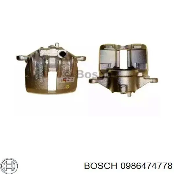 0986474778 Bosch суппорт тормозной передний левый
