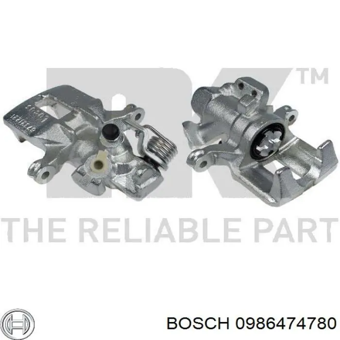 Купить 0986474780 Bosch Суппорт задний левый
