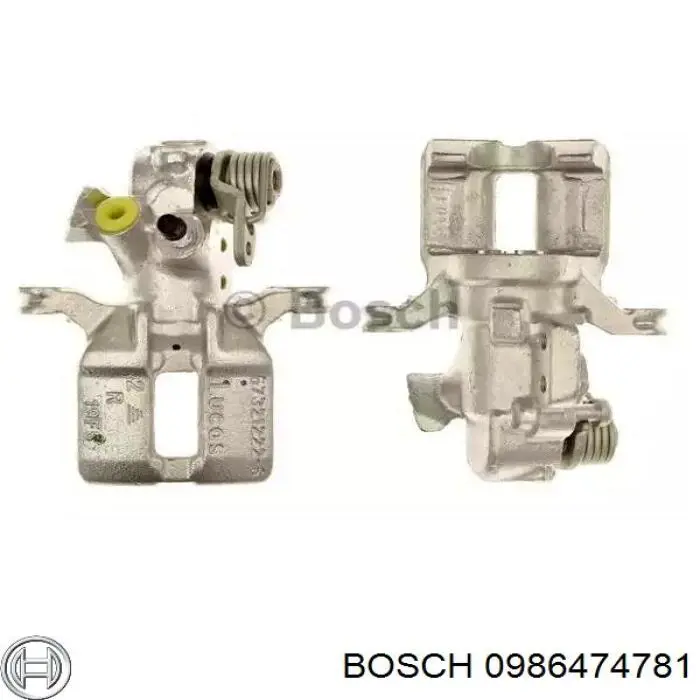 0 986 474 781 Bosch суппорт тормозной задний правый