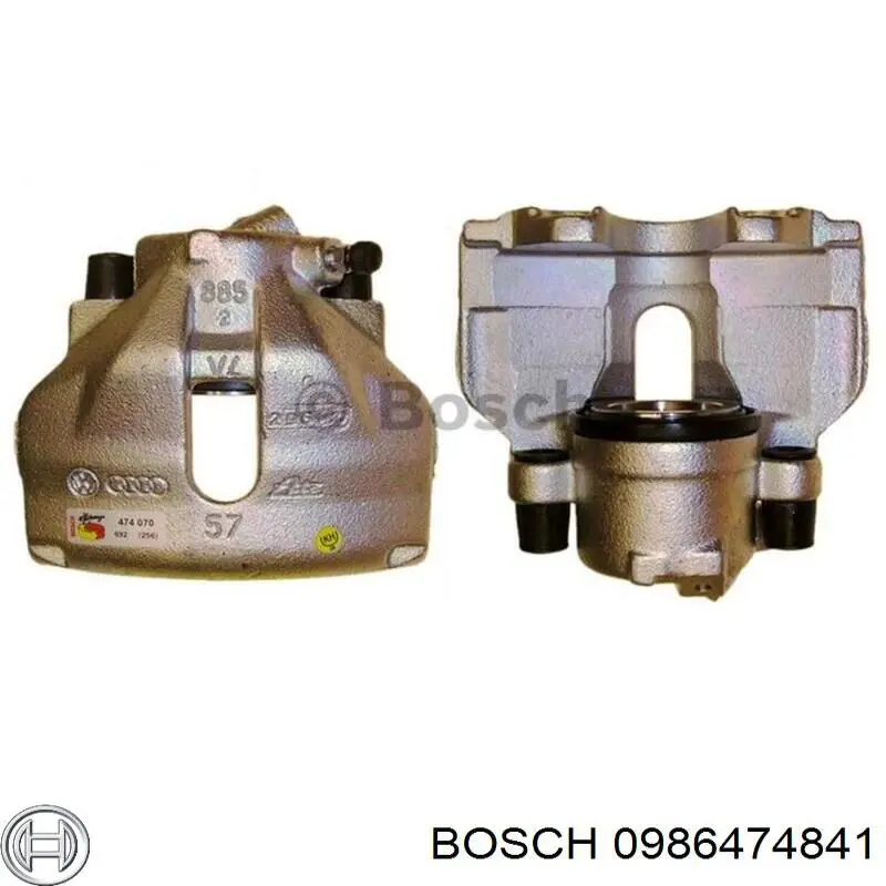 Купить 0986474841 Bosch Суппорт задний левый