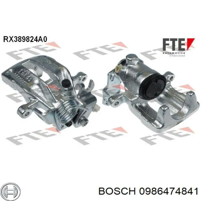 Купить 0986474841 Bosch Суппорт задний левый